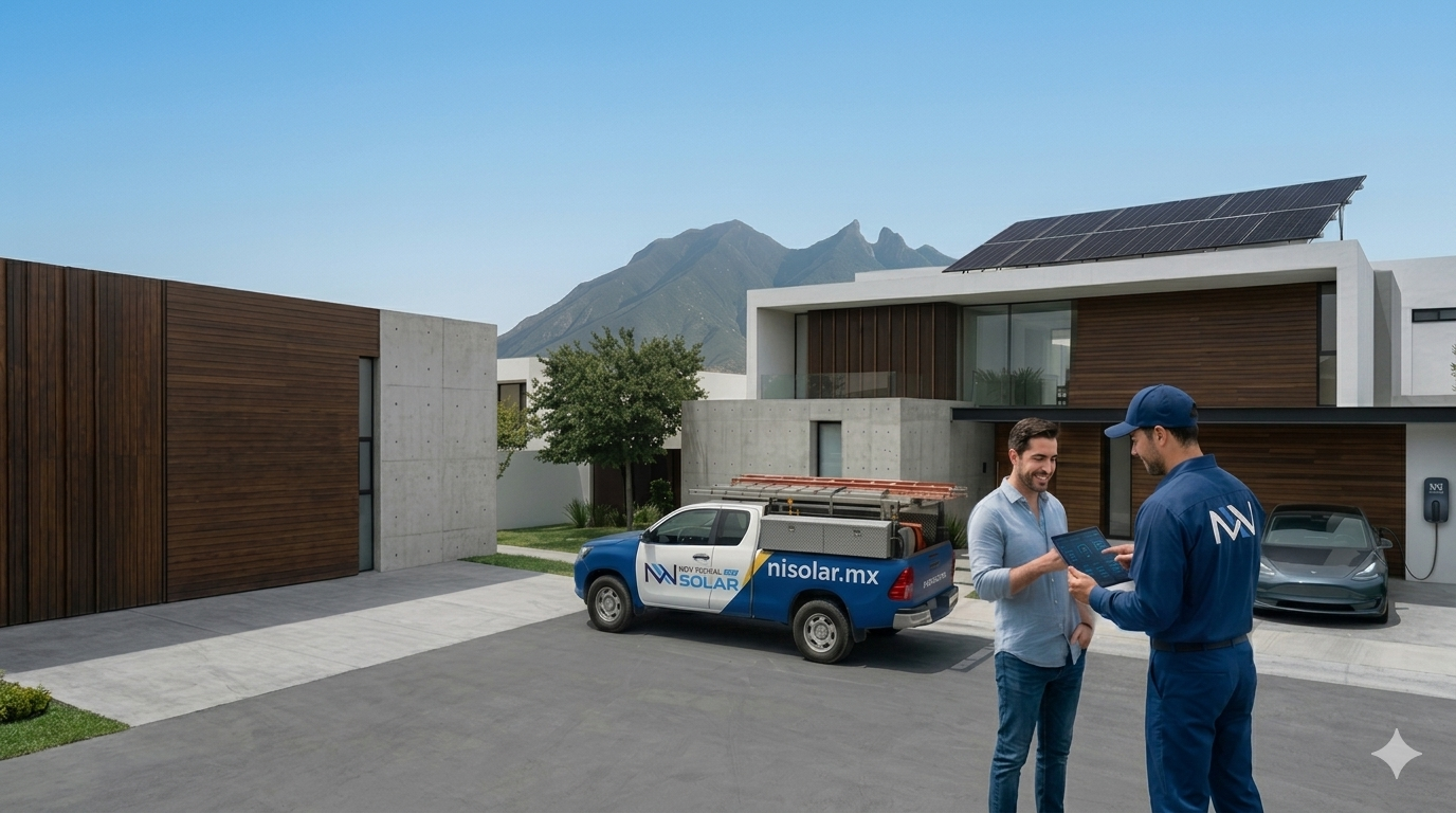 Instalación solar residencial en Monterrey