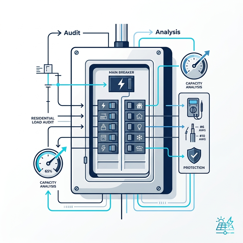 Auditoría de carga eléctrica residencial