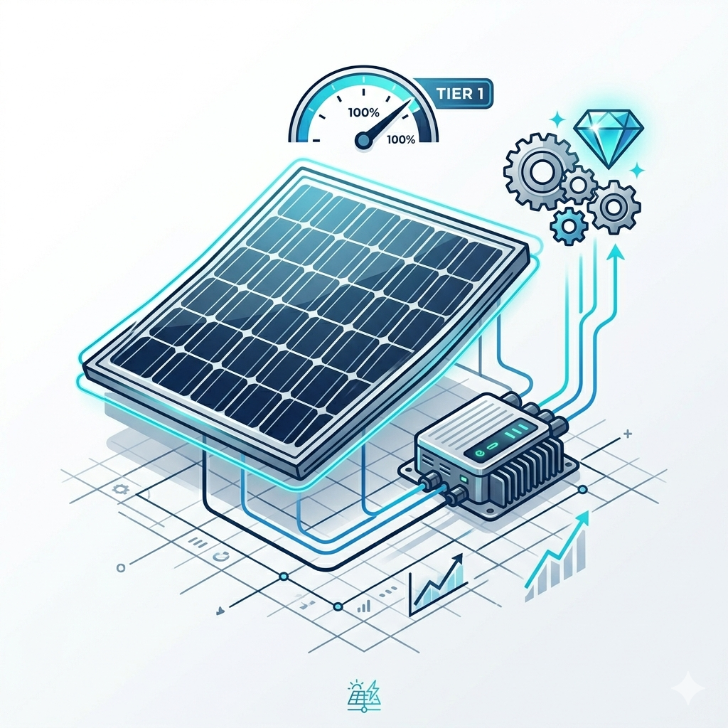 Componentes solares premium Tier 1