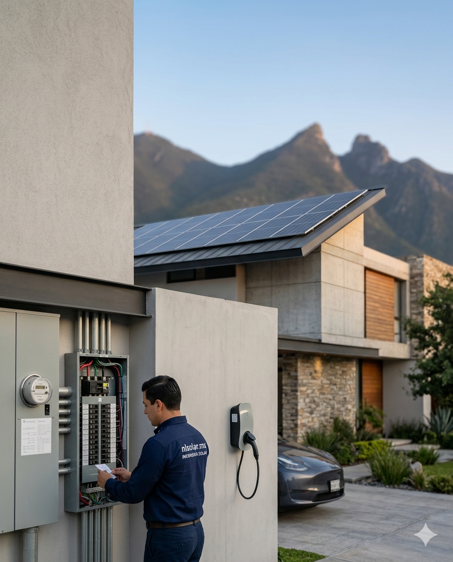 Infraestructura eléctrica residencial preparada para energía solar